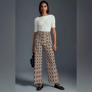 Anthropologie Standard The colette cropped wide-leg pants by maeve 30